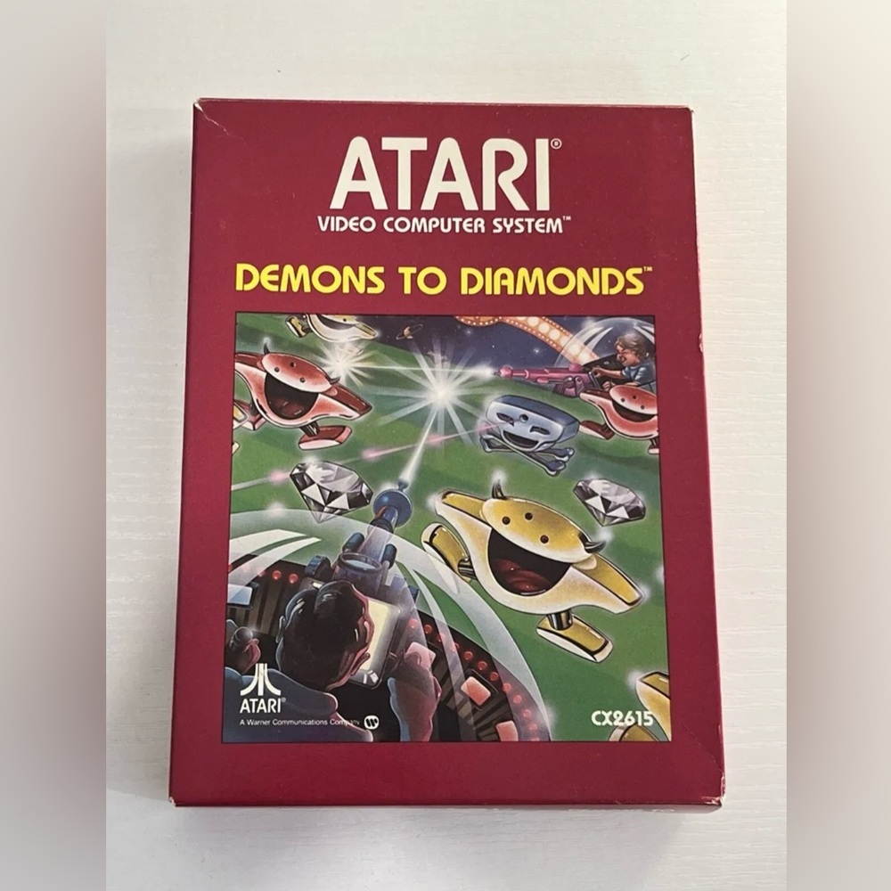 Demons To Diamonds Complete in Box With Manual & Atari Catalog Atari 2600